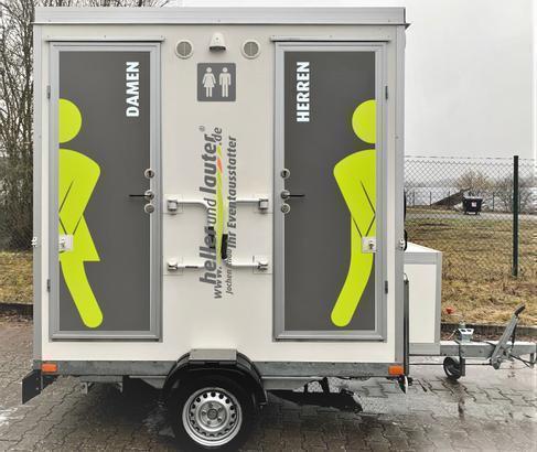 Miete : outlet Repräsentativer neuwertiger WC Wagen Toilettenwagen Dixie Mobiltoilette