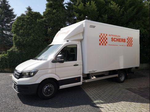 VW Crafter outlet Koffer mieten auch Langzeit Möbeltransport Transporter